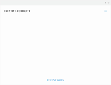 Tablet Screenshot of creativecuriositygraphics.com